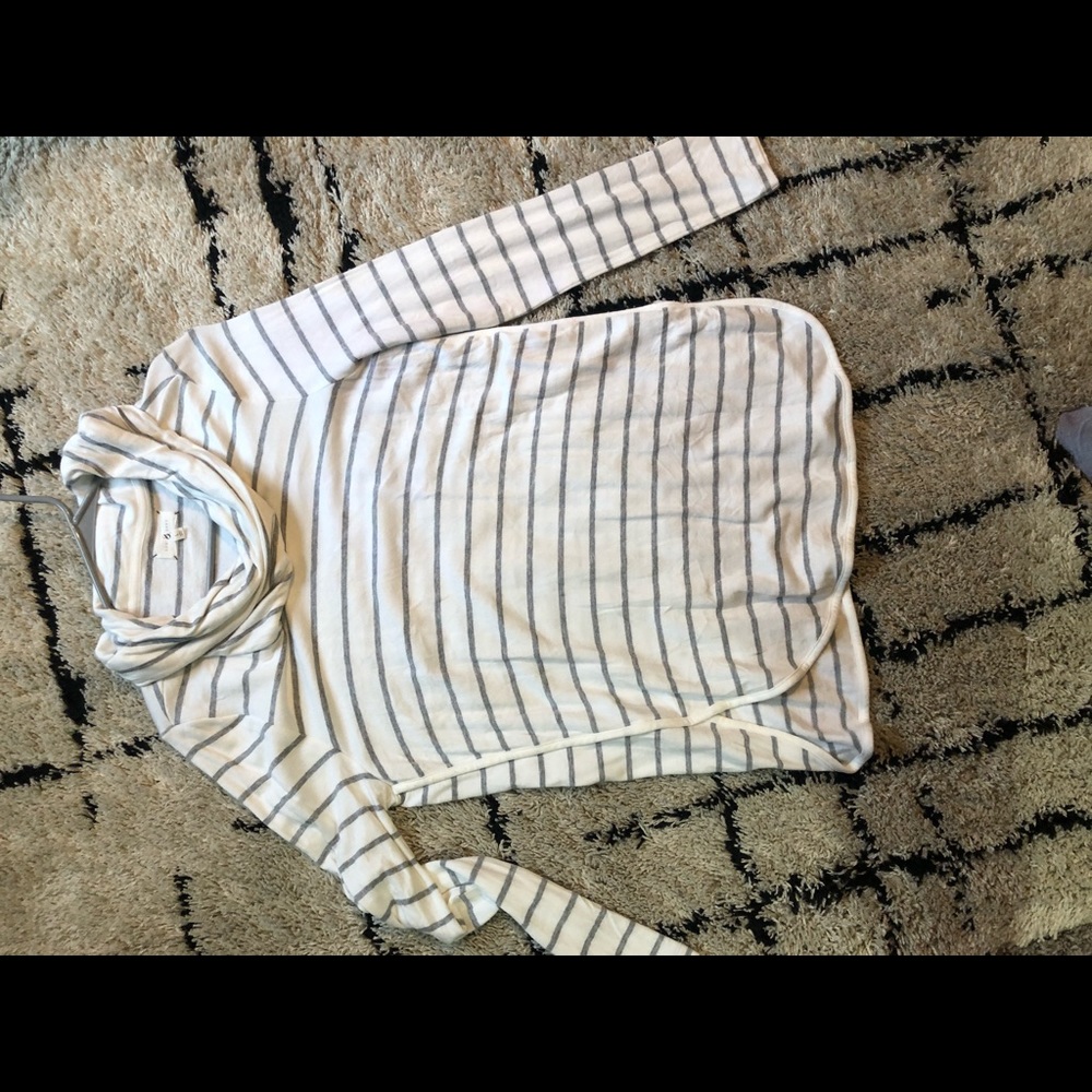 Loft long sleeve pullover cowl neck
